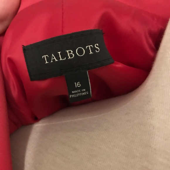Talbots Pink 16 Work blazer jacket women’s xxl - Picture 3 of 5